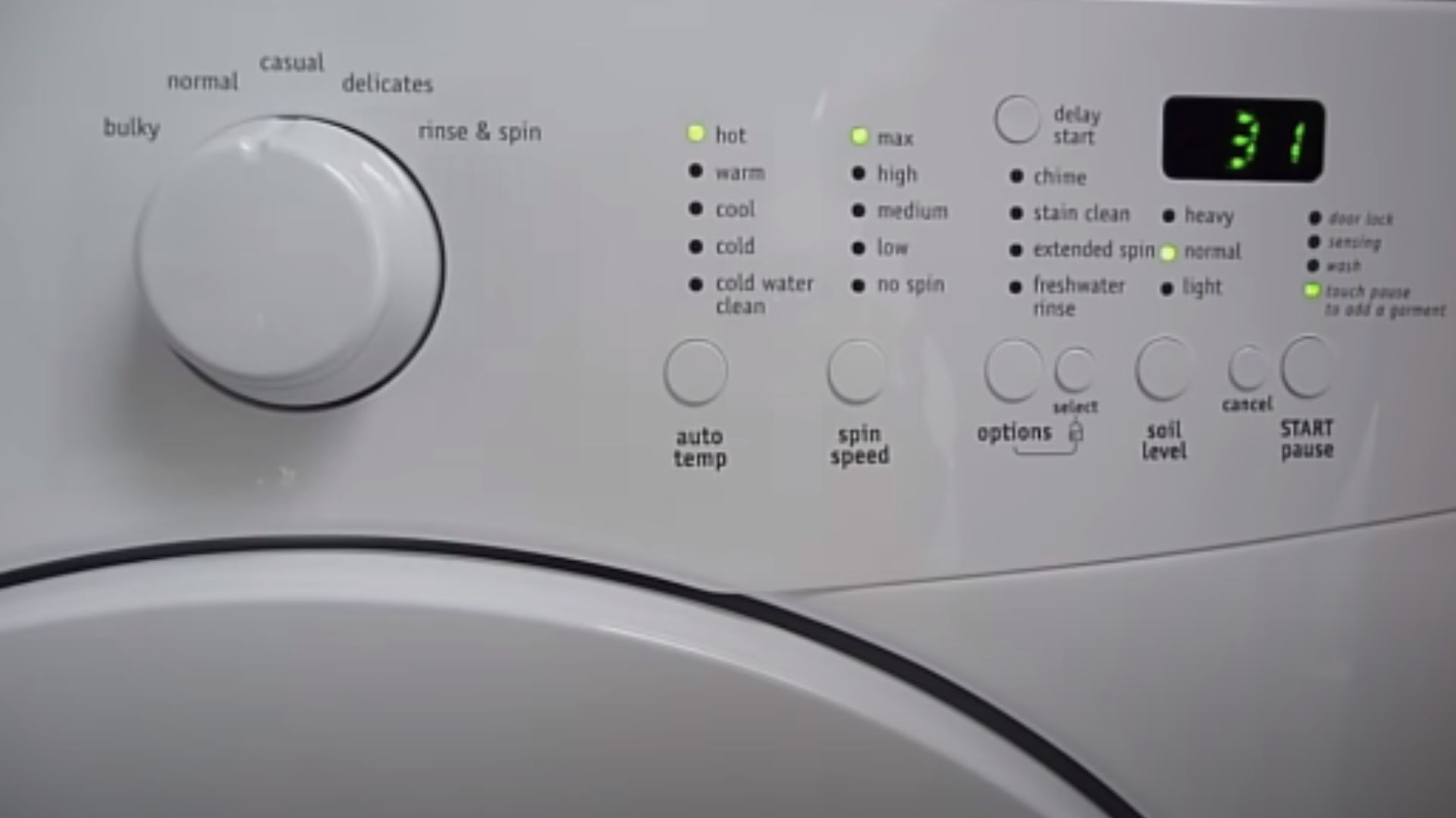 run a clean cycle on frigidaire affinity washer