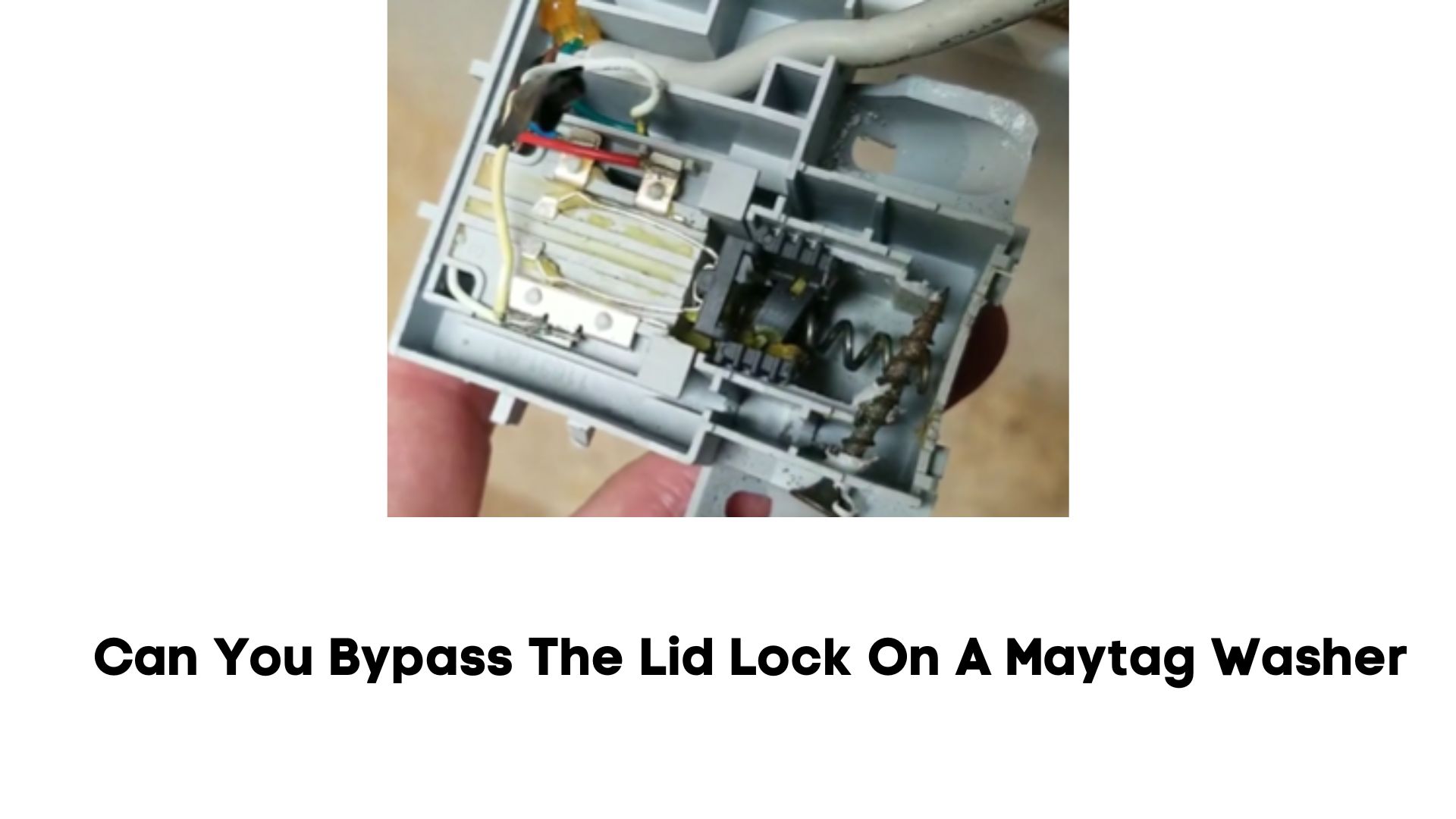 how do you bypass the lid lock on a maytag bravos, commercial, centennial washer