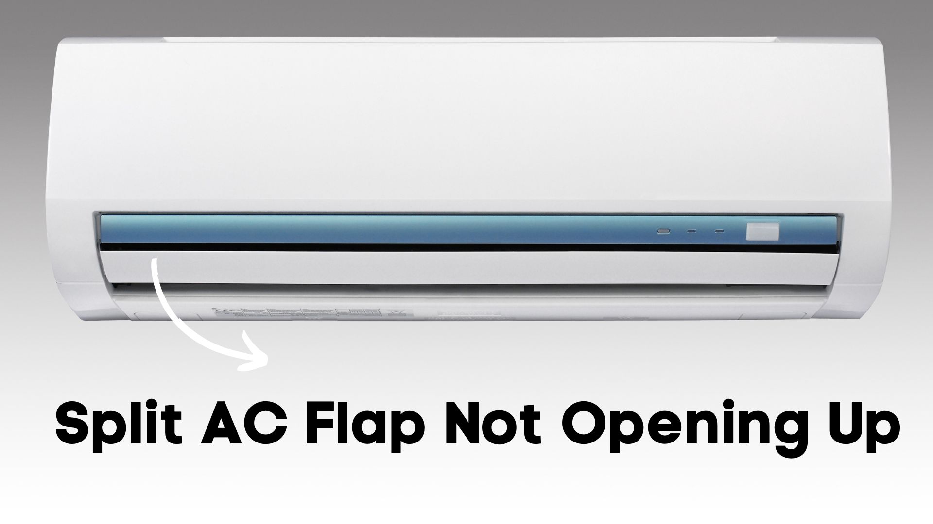 split ac flap not opening