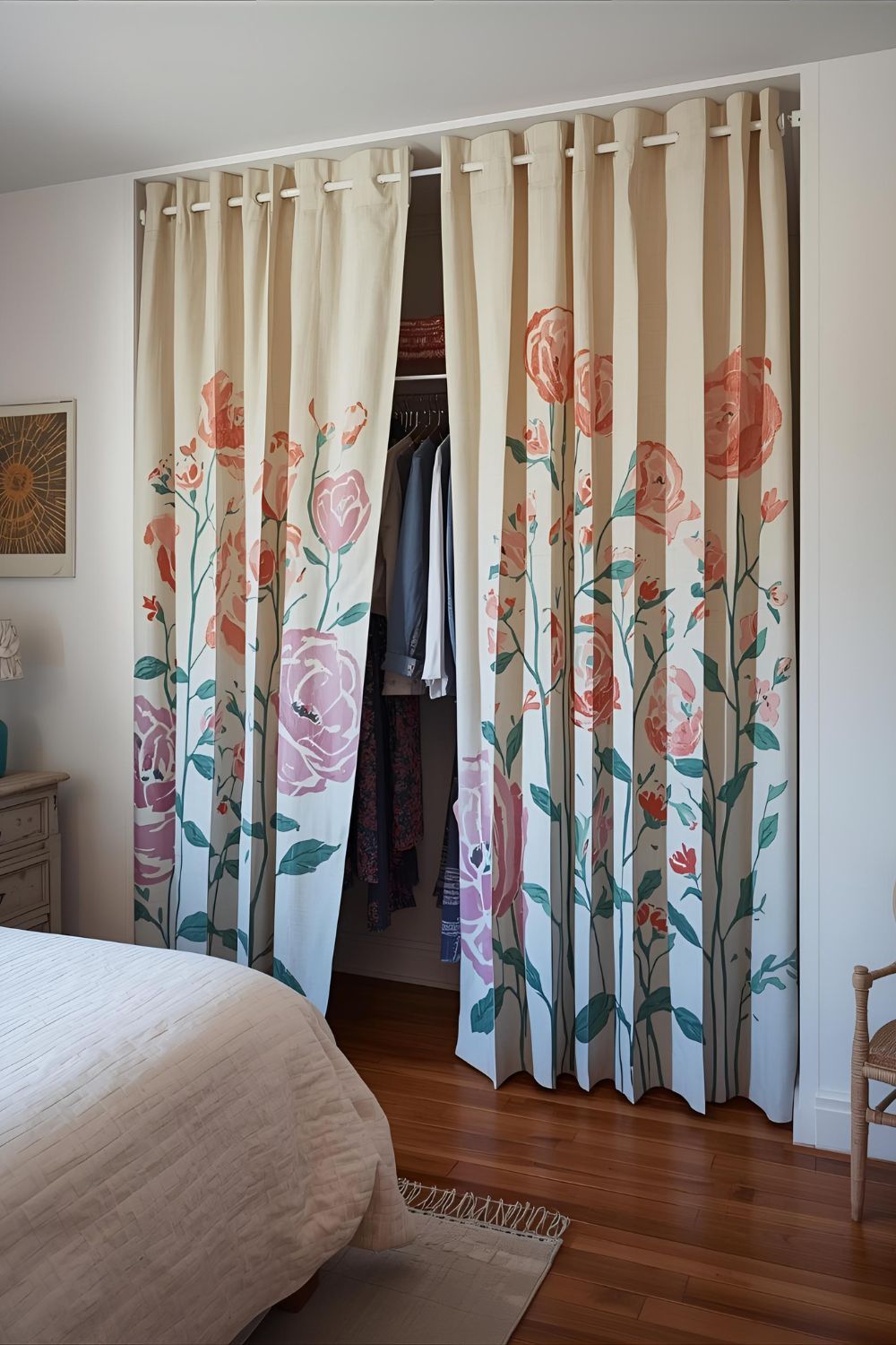 How Curtain Closet Doors Add Warmth and Versatility to Any Interior ...